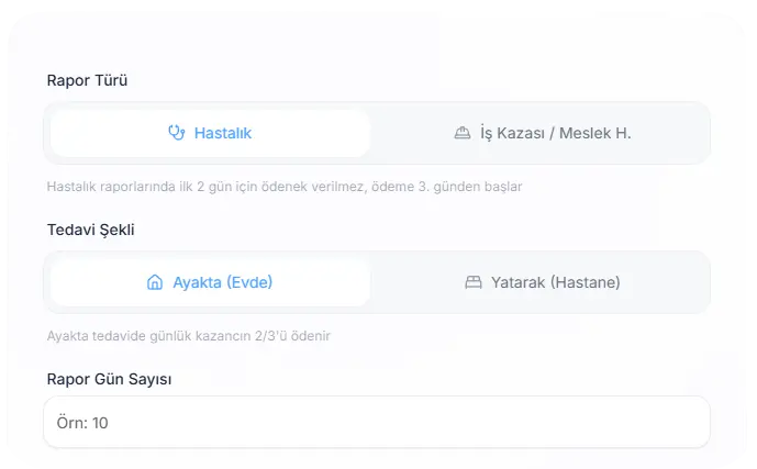 Rapor Parası Hesaplama