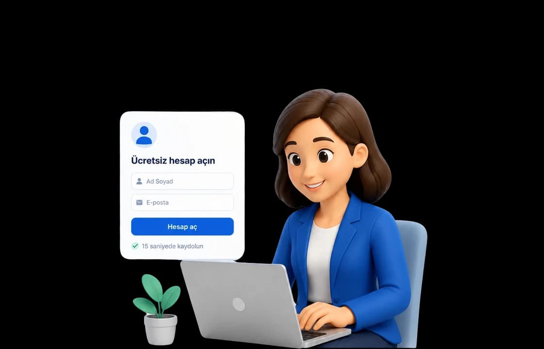 Ücretsiz IKyardım İK hesabı açma ekranı
